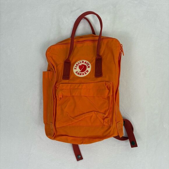 F’jallraven Orange with Red Straps Backpack - Picture 1 of 16